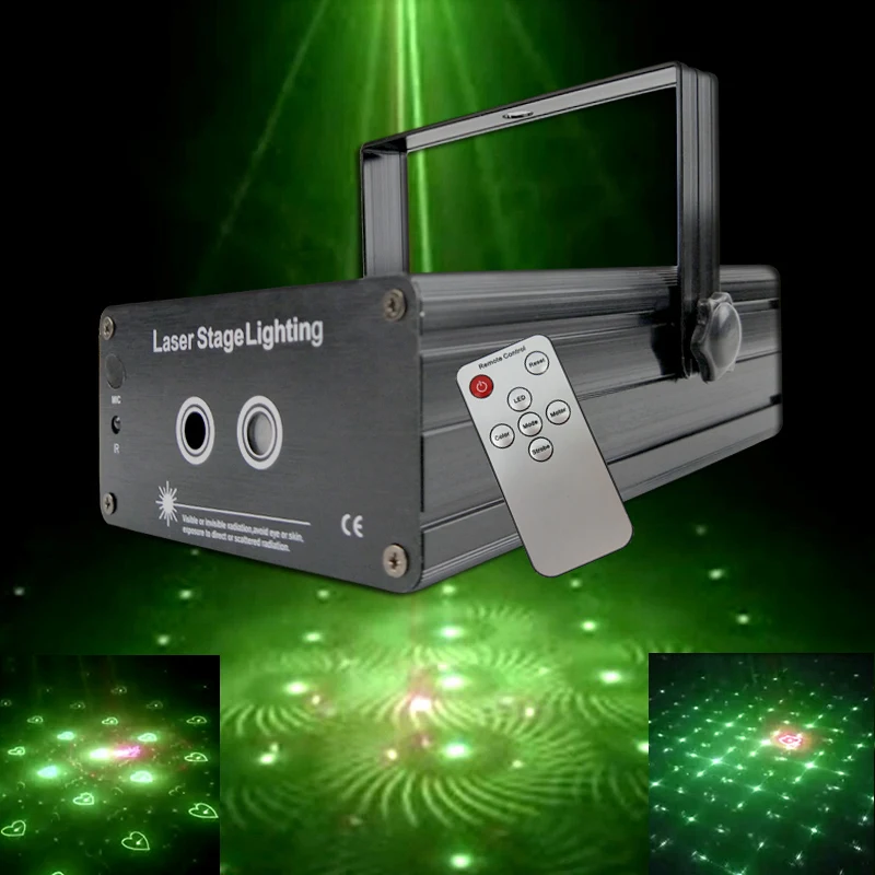 ATREUS LED Laser Stage Lighting 48 Patterns RGB Mini Laser Projector