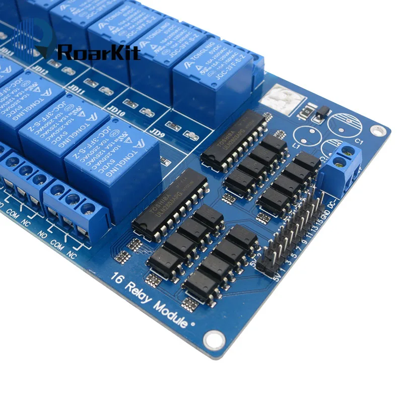 Плата интерфейсного модуля реле 5 в 12 В 16 каналов для Arduino PIC ARM DSP PLC с защитой