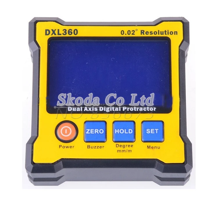 Digital Protractor Inclinometer DXL360 Dual Axis Level measure box