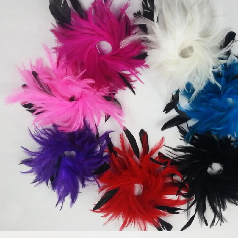 

Colorful Feathers Indian Headdress Latin Dance Show Hair Clip Decoration DIY Corsage Wedding Party Feathers Headdress