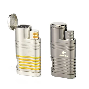 

COHIBA Metal 4 TORCH JET FLAME CIGAR CIGARETTE LIGHTER PUNCH, Without Gas Fuel