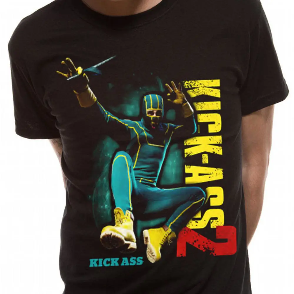 Kick Ass 2 Jump Kick T Shirt SizeS,L,2XL NEW & OFFICIALin TShirts