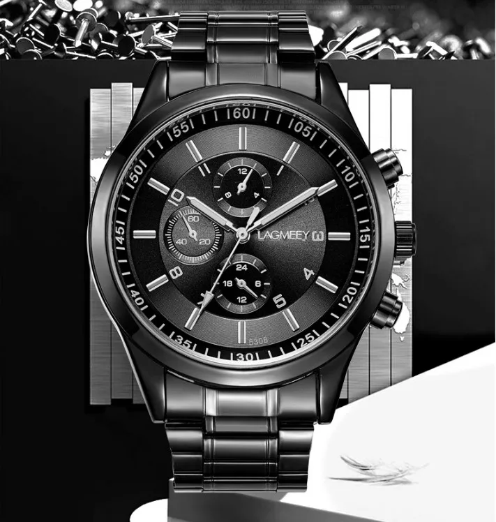 Relojes Hombre Топ бренд Роскошные спортивные часы мужские часы модные черные часы из нержавеющей стали мужские часы relogio masculino