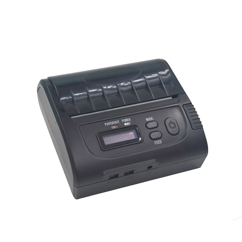 Pos handheld 3 inch mobile phone receipt printer usb rs232 bluetooth android port with LCD display easy to open the cover HS-85A |