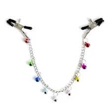 New Style Bell long nipple clamp Adult products, alternative toys, stainless steel, nipple clamps with chain,couple games