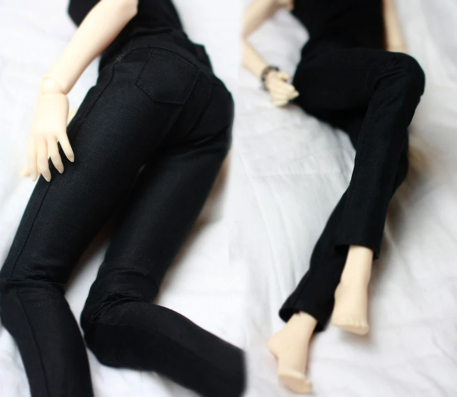

D01-P307 children handmade toy 1/6 1/3 1/4 uncle Doll Accessories BJD/SD doll Sexy black leggings pencil pants 1pcs