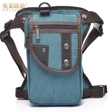 New Men s Canvas Waist Drop font b Leg b font font b Bag b font