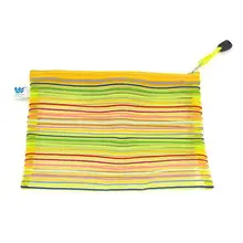 8," x 7,5" многоцветный нейлоновая застежка-молния Канцелярские сумка для A5 Бумага