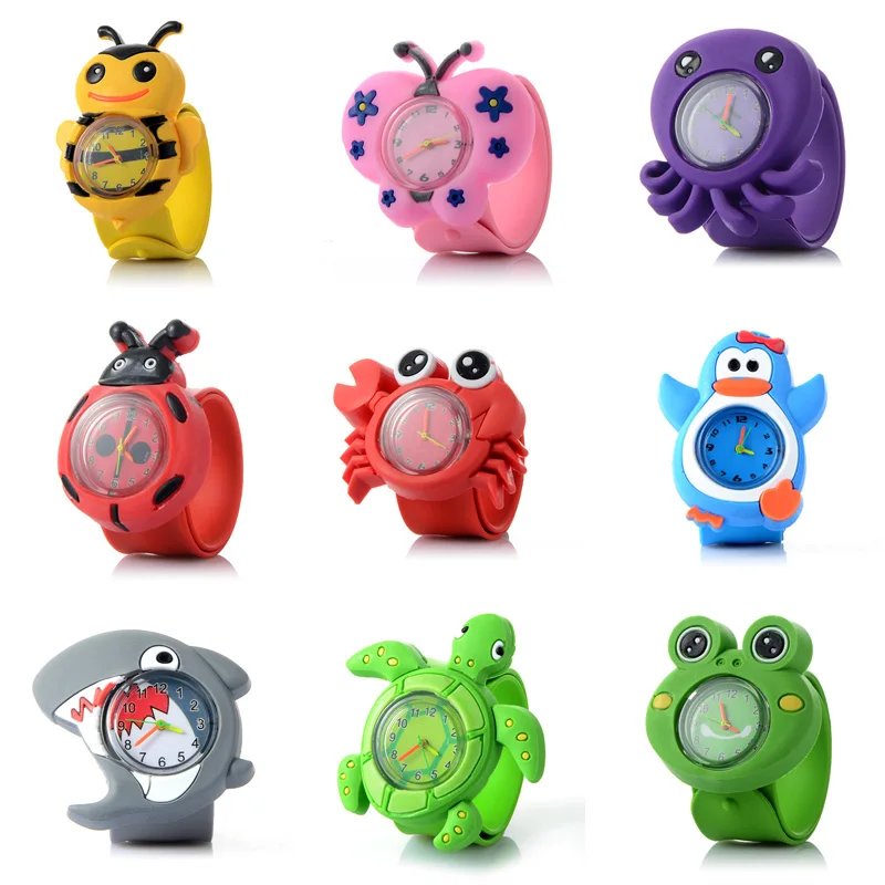 3D Animal Children's Watches Fashion Silicone Strap Quartz Wristwatches Kids Boy Girl Cartoon Watch Baby Clock