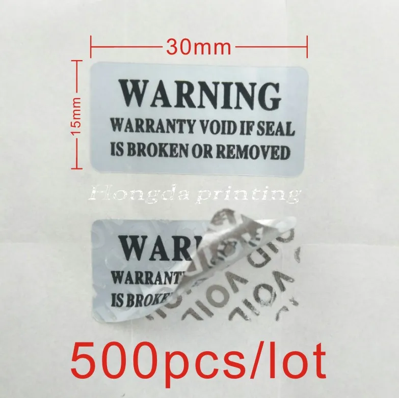 

ETRONTONDA 500pcs Anti-fake VOID Security Labels Removed Tamper Evident Warranty
