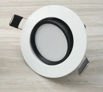 

2017 Time-limited New Luces Led 1pcs /lot Led Down Light Ac95-265v,white Body And Silver With High Brightness,free Shipping