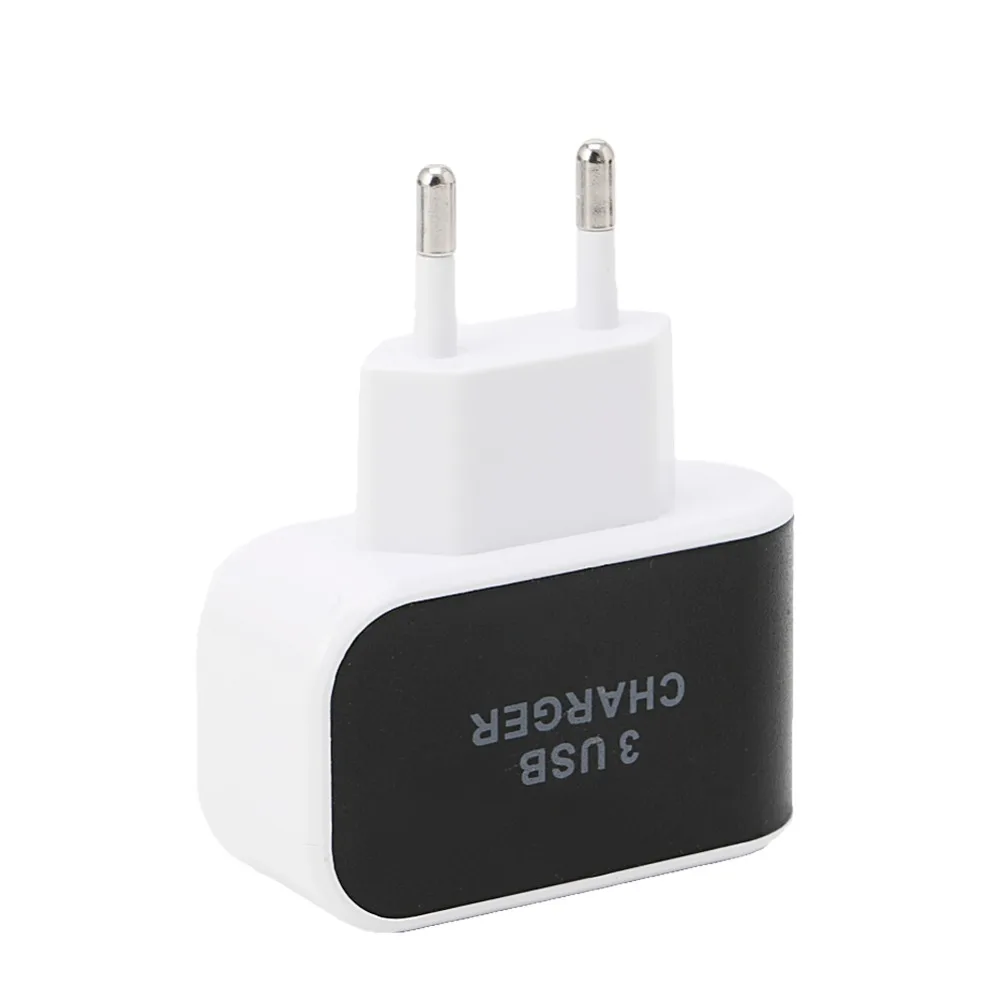 Тройной USB порт стены дома Путешествия AC зарядное устройство адаптер ЕС Разъем для телефона Pad