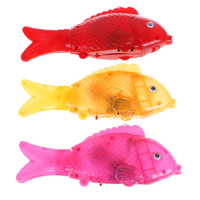 

Cartoon Plastic Music Electric Toy For Kid Simulation Fish Luminescent Music Electric Toy Color Random