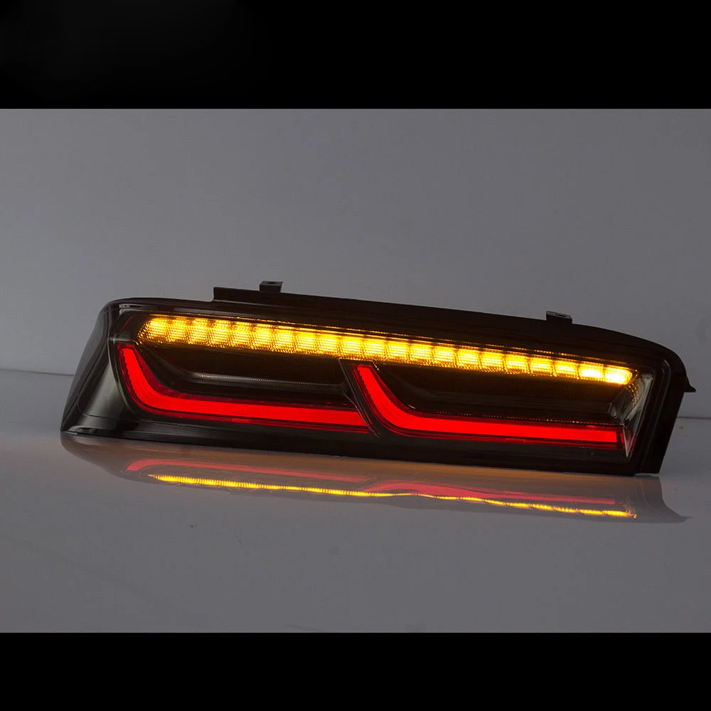  Vland Led Taillight For Chevrolet Camaro 2015-2017 6th Tail light Smoke Lens Rear Lamp - 32897643597