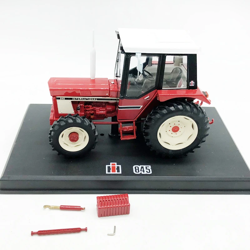 diecast 132 farm tractor model accessories red metal harvester model toy collection gift kids toys tractor toy suit (5)