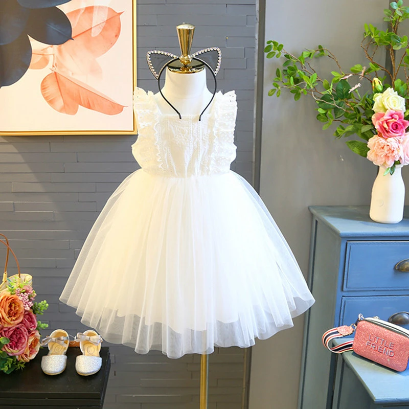 white sundress for toddler girl