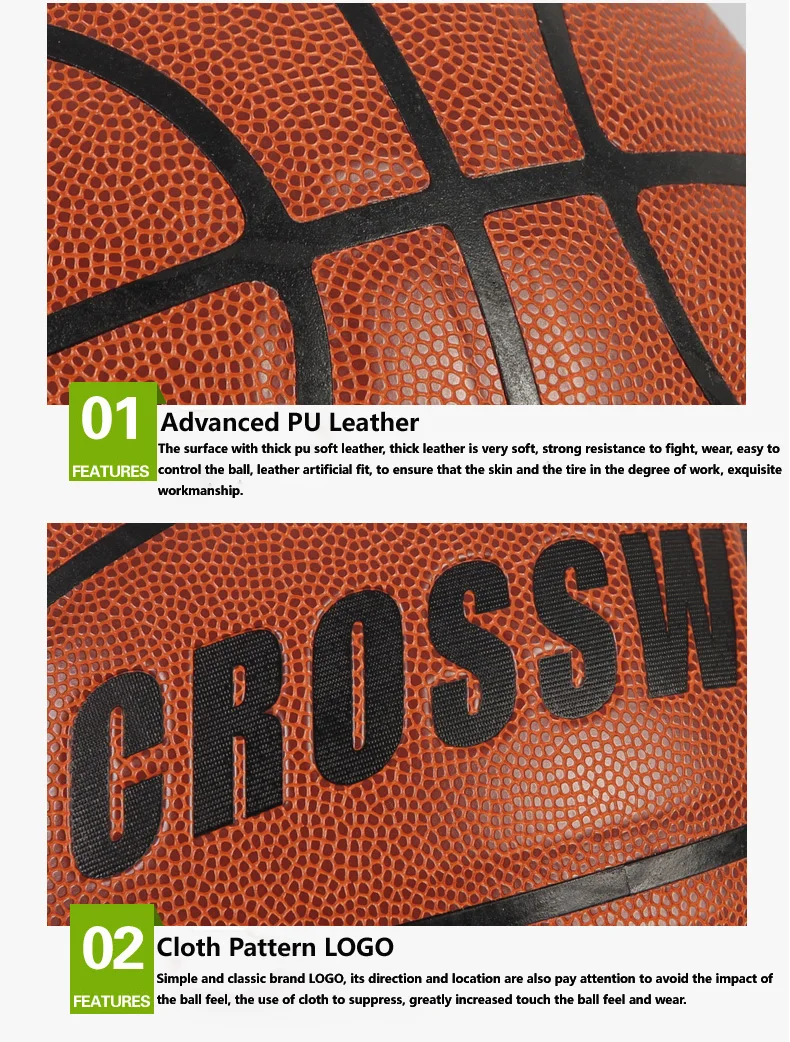 CROSSWAY бренд Высокое качество натуральной 74-408 Баскетбол мяч ПУ Materia Официальный SIZE7 усугубленное Training Баскетбол мяч