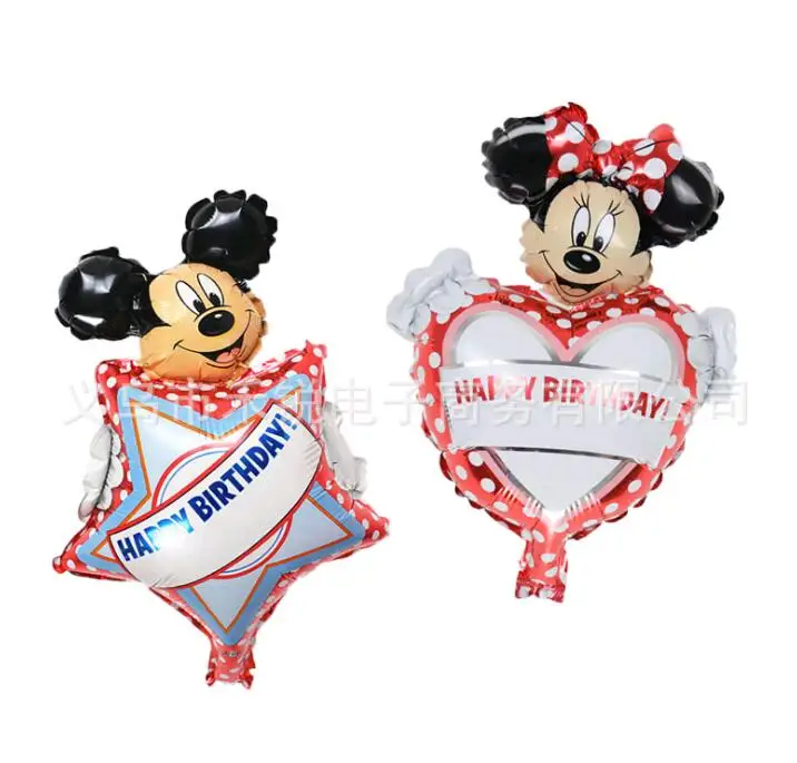 

1pcs New Mini Minnie Mickey Aluminum Balloons Children Toy Party Birthday Decorative Balloon