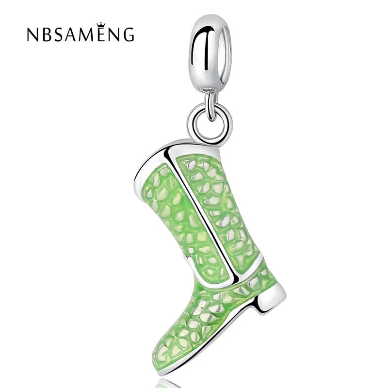 

Authentic 100% 925 Sterling Silver Boots Shoes Pendant Charm Fit Original Pandora Bracelets For Women DIY Gift Jewelry