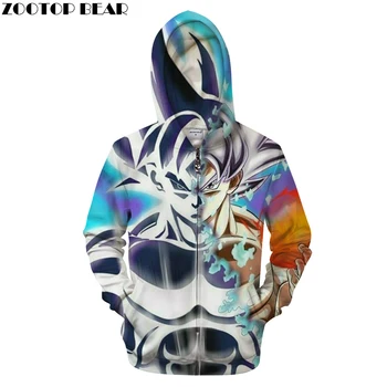 

Dreamy Goku 3D Zip Hoodie Men Zipper Hoody Dragon Ball Groot Tracksuit Anime Sweatshirt Saiyan Coat Pullover DropShip ZOOTOPBEAR