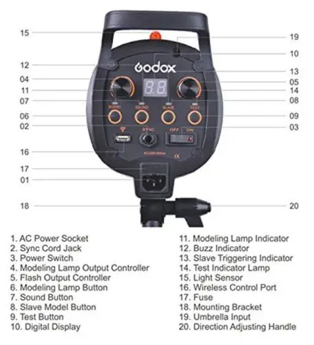 Godox QT серия QT300 300WS высокоскоростная фотостудия стробоскопическая вспышка