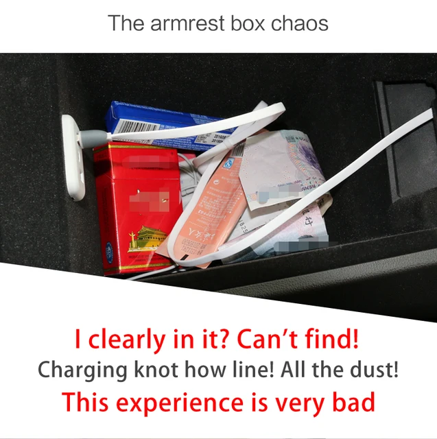 ZUNDUO Central Armrest Box Storage for Citroen C5 Aircross 2017 - 2023  Stowing Tidying Car Organizer Accessories RED BLACK - AliExpress