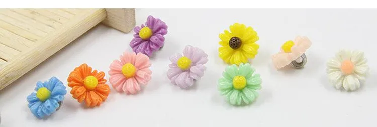 10 шт. 13 мм-15 мм daisy в форме цветка пластиковые пуговицы пальто сапоги Швейные аксессуары для одежды, скарпбукинг декор, бесплатная доставка