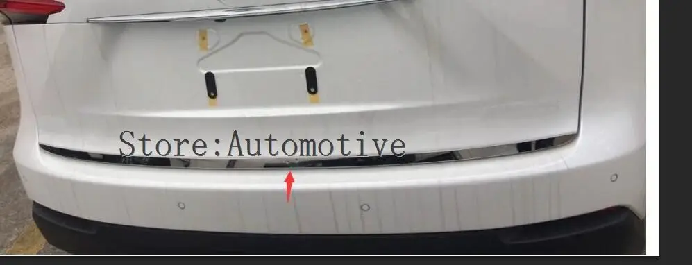 

Chrome Rear Trunk Accent Cover Fit For LEXUS NX 200t 300h 2015 2016 2017 Tail gate Trim Back Boot Door Handle Moulding