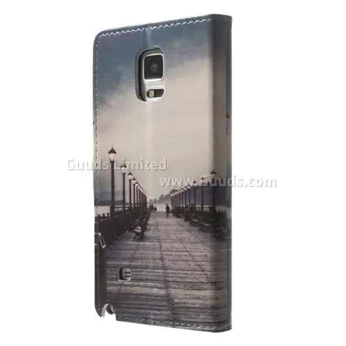 Retro Bridge Leather Flip Cover for Samsung Galaxy Note 4 N910