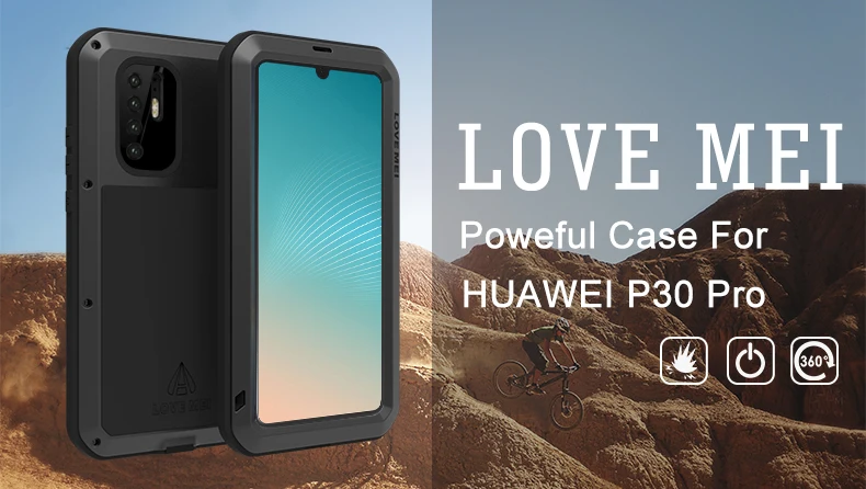 Gorilla glass) для huawei P20 Lite P30 Pro Чехол LOVE MEI ударопрочный грязезащитный водонепроницаемый металлический бронированный чехол для телефона huawei P20 Pro