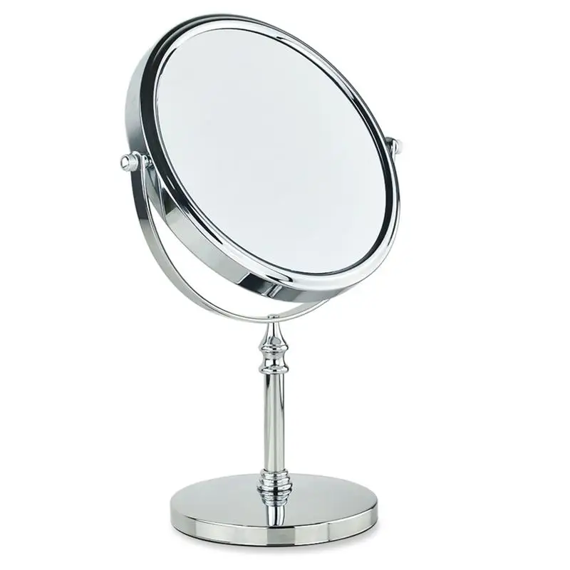 

8 Inch 1X/7X Magnifying Double Sided Tabletop Makeup Cosmetic Mirror with 360 Degree Rotation (Silver)