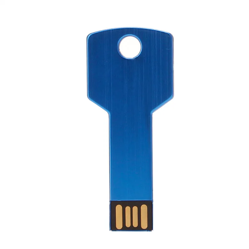 Металлический ключ, USB флеш-накопитель, 64 ГБ, реальная емкость, флеш-накопитель, 32 ГБ, U диск, 2,0, 128 ГБ, 16 ГБ, флеш-накопитель, 8 ГБ, 4 Гб, память, Usb, бесплатный логотип на заказ - Цвет: USB 2.0