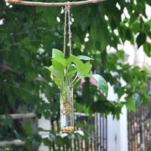 Висячая трубка хрустальная ваза для цветов плантационный террариумный контейнер гидропонный горшок Декор для дома и сада