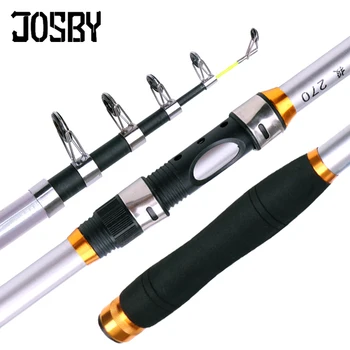 

JOSBY 2.1M 2.4M 2.7M 3M 3.6M Carp Fishing Rod feeder Hard FRP Carbon Fiber Telescopic Fishing Rod fishing pole