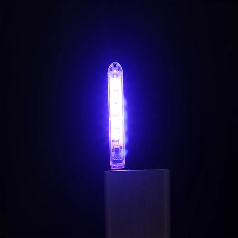 Book Lights Mini USB LED Night Light 5 leds Portable Book Light RGB 5050 5V For PC Laptops Computer Mobile Power Reading Lamp