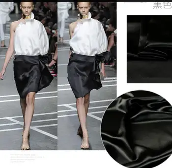 

2018 Silk satin black Jacket pants skirt Elastic segment Headscarf sleeping bag Full dress environmental protection material