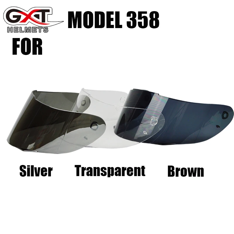 3 colors Motorcycle Visors Full Face Helmet Visor Lens Motocross Helmet