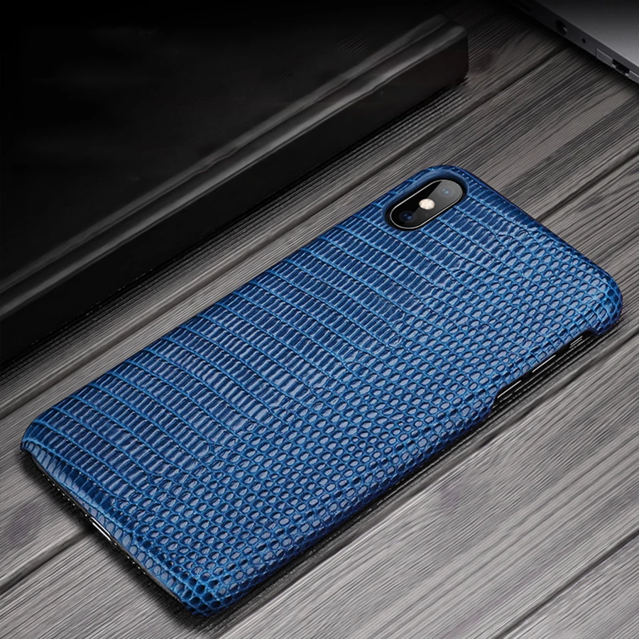 Роскошный чехол из натуральной кожи для Iphone Xs Max Xr X 8 7 6 6s Plus, первый слой, Воловья кожа, ящерица, задняя крышка для Iphone Xr Xsmax Etui