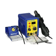 BAKU BK-878L led digital Display SMD Brushless Hot Air Rework Station with Soldering Iron and Heat Gun for Cell Phone Repair 1pc