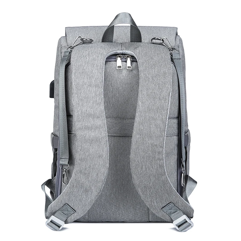 Bolsa de pañales con interfaz USB gran bebé pañal bolsa de momia maternidad mochila de viaje para mamá de bolsas - 4
