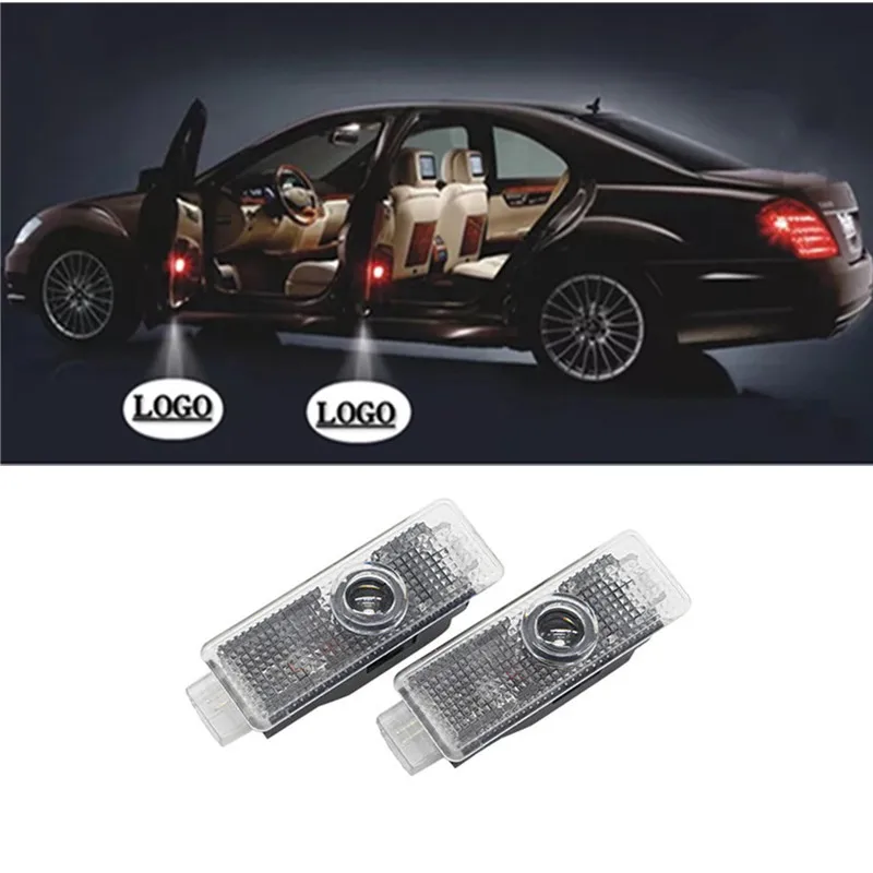 2X Logo Car LED Door Light For BMW X1 X3 X6 E90 E60 F30 F10 F15 E63 E64 E65 E86 E89 E93
