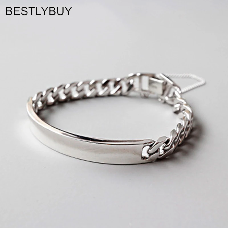 BESTLYBUY 2018 браслет из стерлингового серебра S925 классические натуральные браслеты