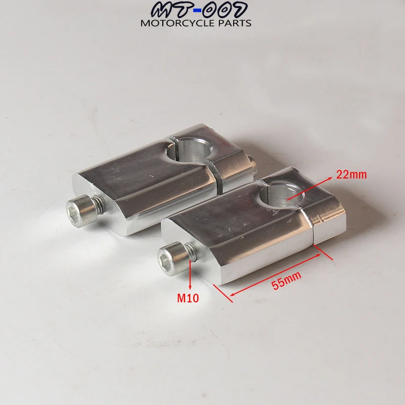 CNC тиски из металлического сплава мотоцикл 22 мм 7/" руль стояка Крепление зажим M10 Fit Kayo Irbis Pit ProDirt питбайк