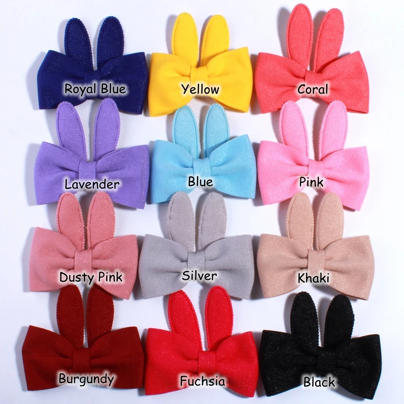 Orelhas de Coelho Arcos de Cabelo para Meninas Arco para Grampos de Cabelo Moda Forma Hairbands Acessórios 200 Pçs 10 cm 2 hairbands arco para grampos de cabelo acessórios