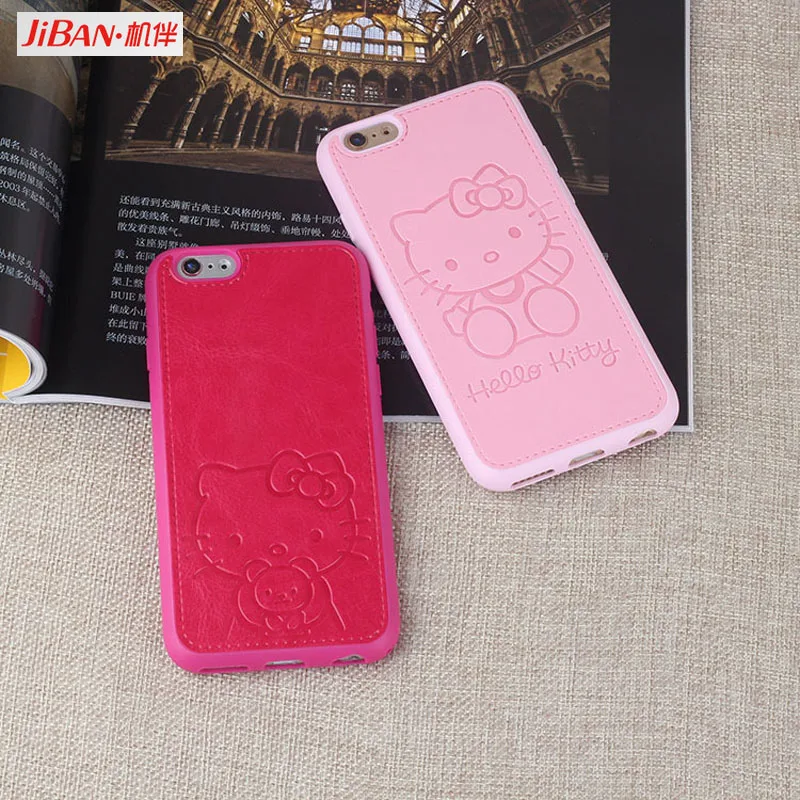 JIBAN мультфильм hello kitty чехол для iPhone X XS XR XSMAX 6 6s 6plus 7 7plus 8 P PU кожаный 5 5S телефона |