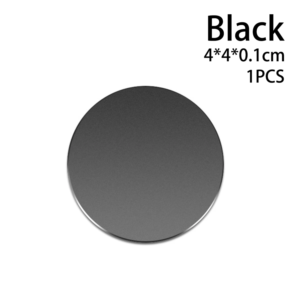 Car Magnetic Bracket Metal Plate Car Disk Magnet Plate Ultra-Thin Sticker Magnetic Phone Bracket GPS Universal Accessories - Цвет: Black Round 1