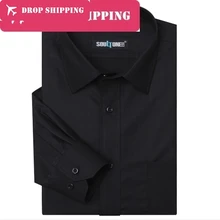 Дропшиппинг 9 цветов хорошее качество Big Tall(m-8xl) для мужчин мерсеризованный хлопок Non-iron с длинным рукавом Бизнес платье рубашка, G5d1