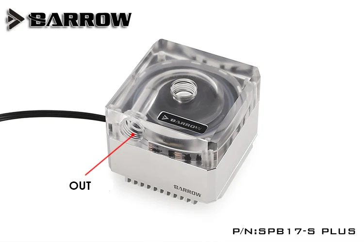 ddc bomba 17w 12v acrílico caso watercooling