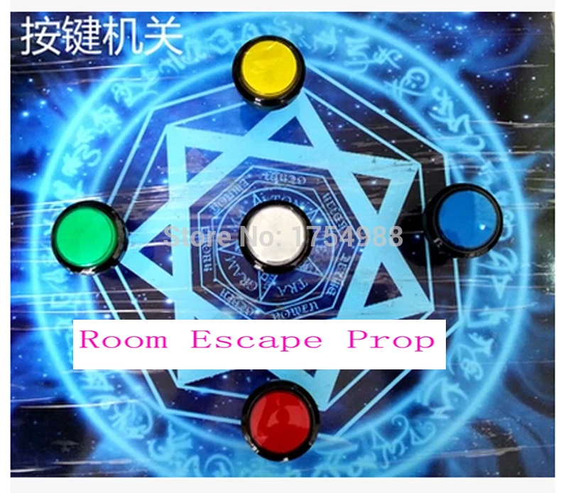 

Diy escape party Room Escape props authorities button color organ nine lanterns eight key switches props for Takagism game
