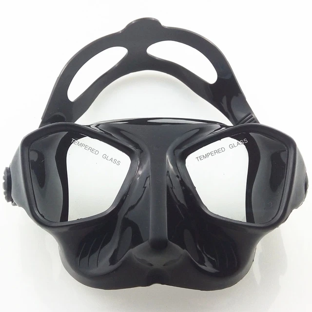 Extreme low volume spearfishing mask black silicon freediving mask top  spearfishing and dive gears tempered scuba mask diving - AliExpress